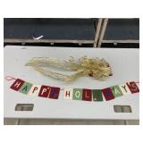 Bow and felt letter swag