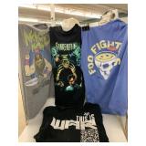 4 T shirts, Macho Man, Frankenstein, Foo Fighters