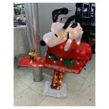2 animated Snoopy Decorations, light up and move