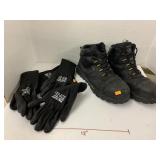 Boots, Goodyear Sketchers, gloves, Body Guard