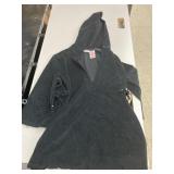 Black terry hooded swim cover