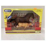 Breyer roping horse and calf