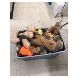 Tote of Stuffed Animals