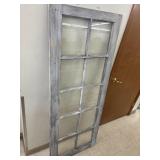 Framed Window Decor - approx 73 x 29 inches