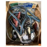 Box of Misc, jumper Cables