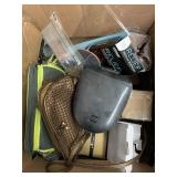 Box of Misc, bags, coffee maker
