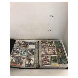 Binder of Football Trading Cards