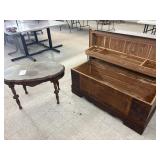 Cedar Chest & Wooden End Table