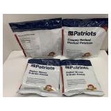 4of the 4 Patriots pigs, Potato Soup, Mashed