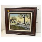 Framed Signed Print - H. Hargrove " Dog Won