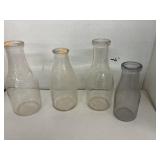 Glass Milk Bottles