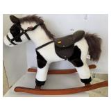 Playful Plush Rocking Horse