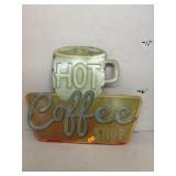 Metal Sign - Hot Coffee Shop