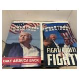 2 Trump Banners - double sided