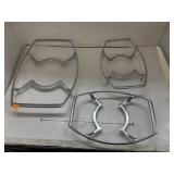 Corning Ware chrome-plated metal casserole