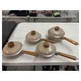 Club Classic cast aluminum saucepan with a lid