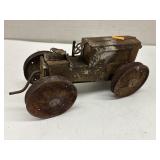 Metal Antique Wind-Up Tractor