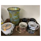 Mugs, Vase, Misc Flat