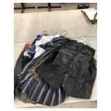 Leather Vest, Hawaiin shirts, etc.