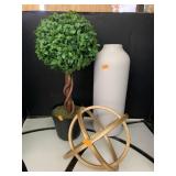 Vase, Fake plant, Decorative ball