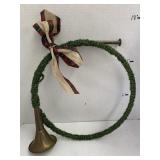 Christmas decor Metal horn
