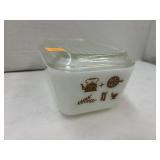 Vintage PYREX Brown Refrigerator Dish