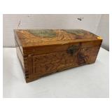 Wooden Carved Keep Sake Box