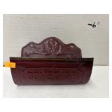 Vintage Combcase Metalware Wall Hanging