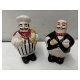 Vintage Salt n Pepper Shakers - Chef & Butler