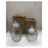 Princess House Crystal Canisters