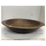 Decorative Wooden Bowl - approx 16 inches round