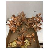 Copper / Brads Leaf & Butterfly Decor