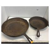 2 Cast Iron Pans