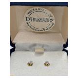 Jewelry - Earrings likely cubic zirconia (CZ) or