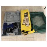 Drill, Stanley Miter Box, storage net?