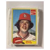 1981 Topps Cardinals Set