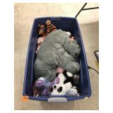 Large Tote of Stuffed Animals - Some