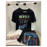 3 T Shirts, AC/DC, Hendrix, Kiss