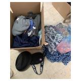Box of womenï¿½s clothing and accessories