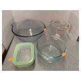 Pyrex Measuring Cup, Pyrex Bowls, Container with