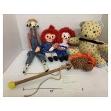 Dolls, Decorations, Vera Bradley, Raggedy