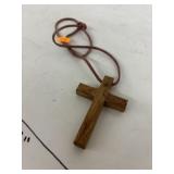 Wooden Cross Necklace
