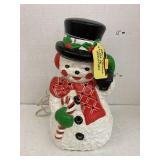 70ï¿½s ceramic light up Snowman