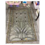 Stained glass piece approx 33 x 24 in (1 panel