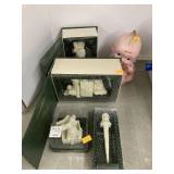 Snowbabies and Kewpie coin bank