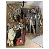 3 flats of Utensils