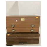 Jewelry box and silverware case