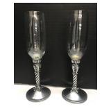 Wine Glasses, Heavy Metal and glass , Brighton