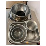 Metal Trays, Dishes, Misc