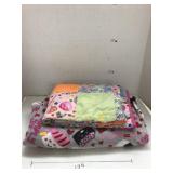 Lap Quilt & Valentine Blanket